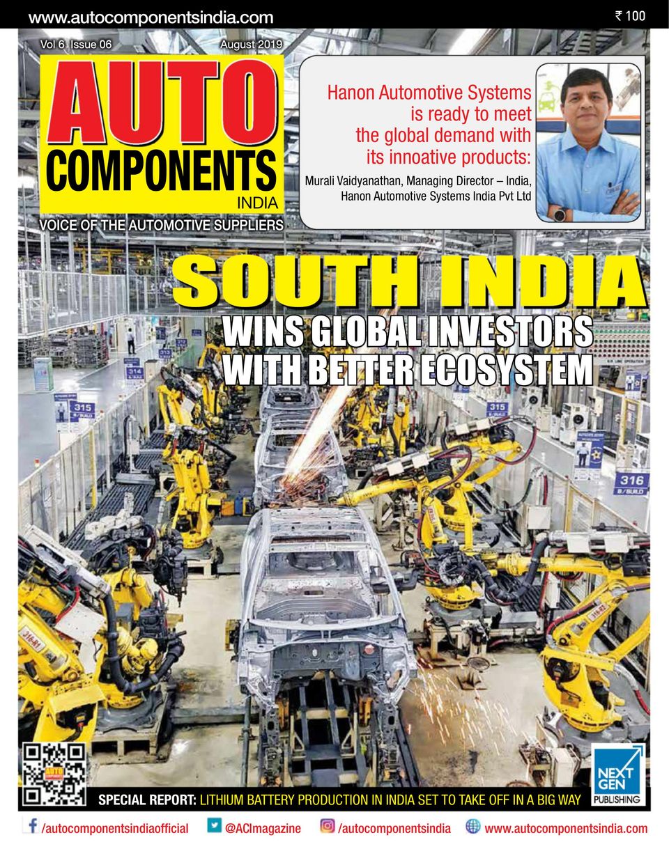 Auto Components IndiaAugust 2019 Magazine Get your Digital Subscription