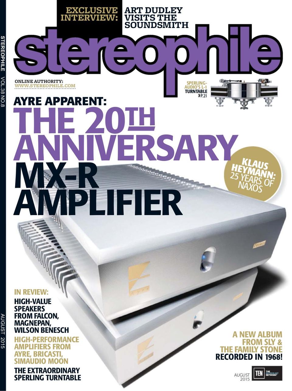 StereophileAugust 2015 Magazine Get your Digital Subscription