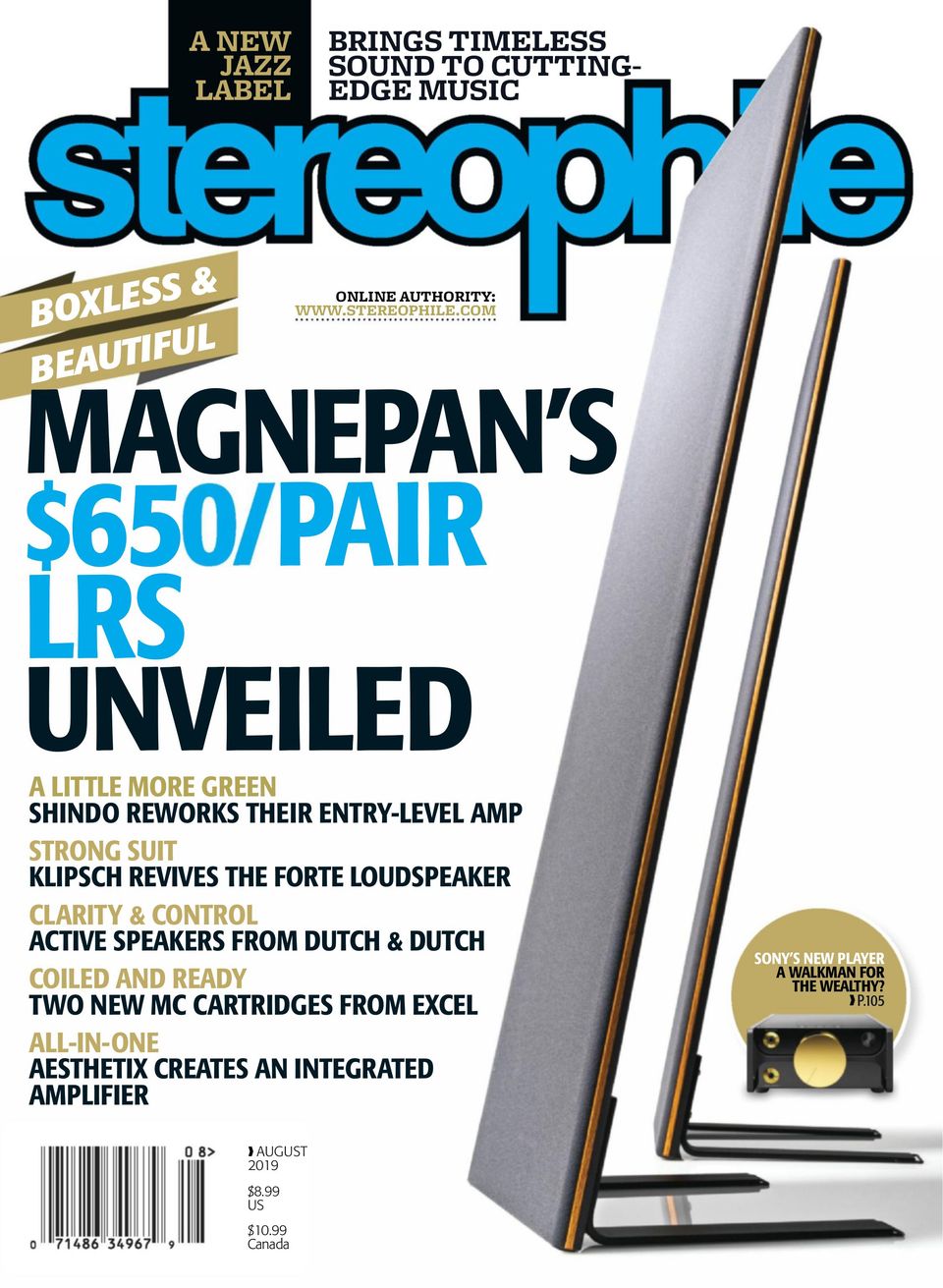 StereophileAugust 2019 Magazine Get your Digital Subscription