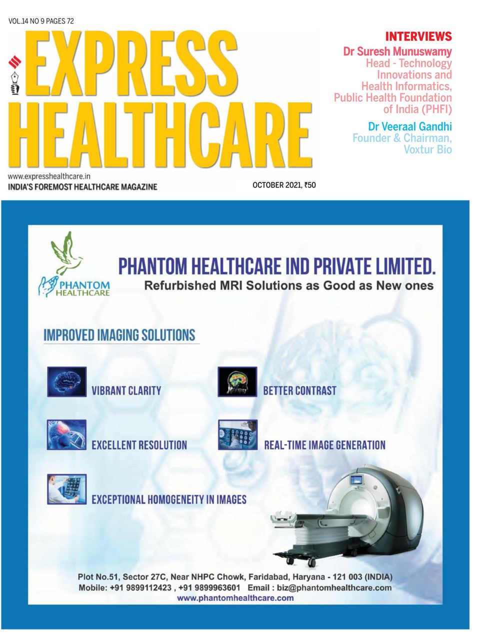 Express HealthcareOctober 2021 Magazine Get your Digital Subscription