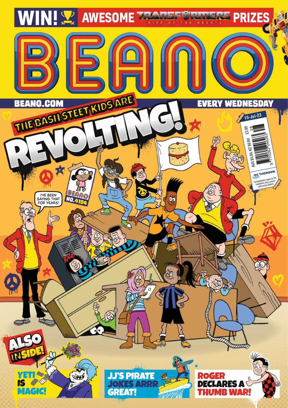The BeanoJuly 15, 2023 Magazine Get your Digital Subscription