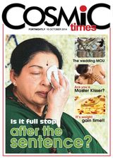 COSMIC TIMES  Cover - October 15, 2014 Edition