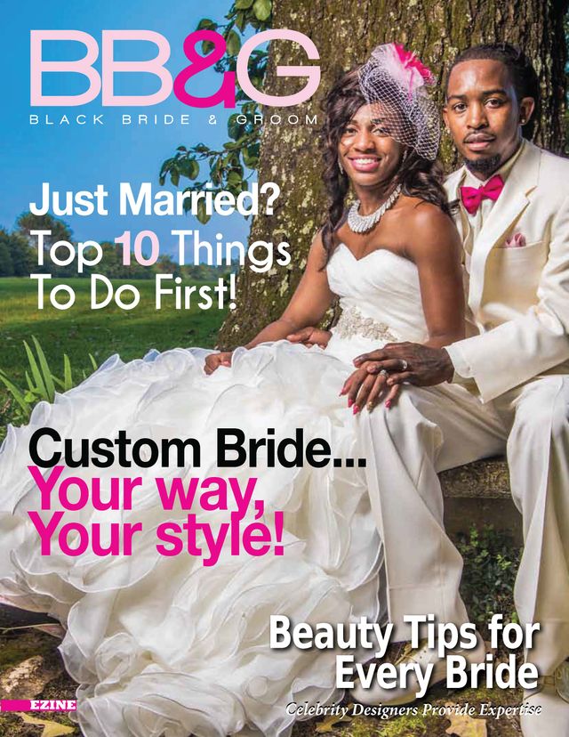 Black Bride and Groom Wedding Magazine