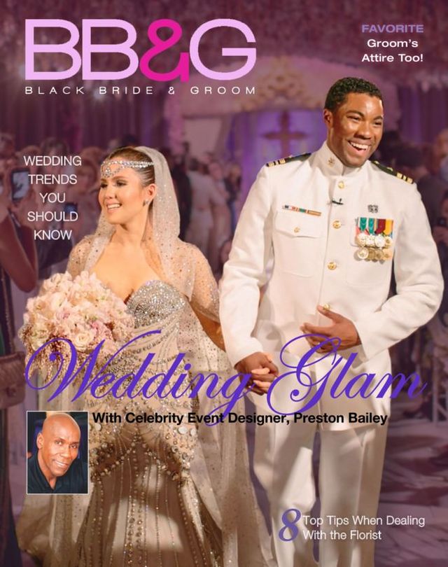 Black Bride and Groom Wedding Magazine