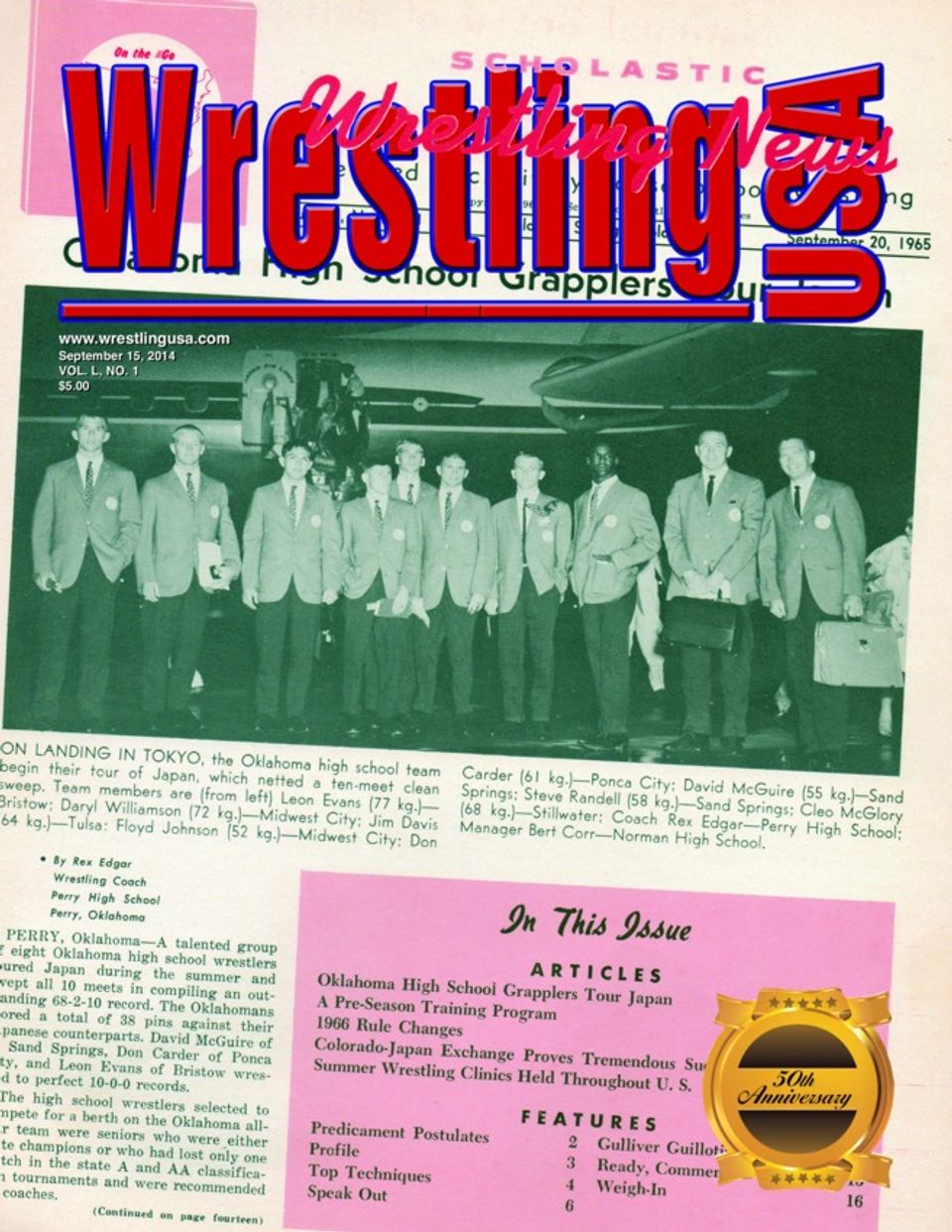 Wrestling USA MagazineSeptember 2014 Magazine