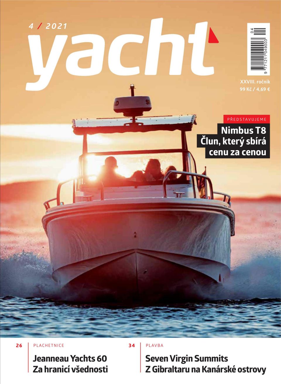 Cca. 80pages, c4 size yacht magazine (czech paper magazine issued by yacht s.r.o.) (9771211049003)