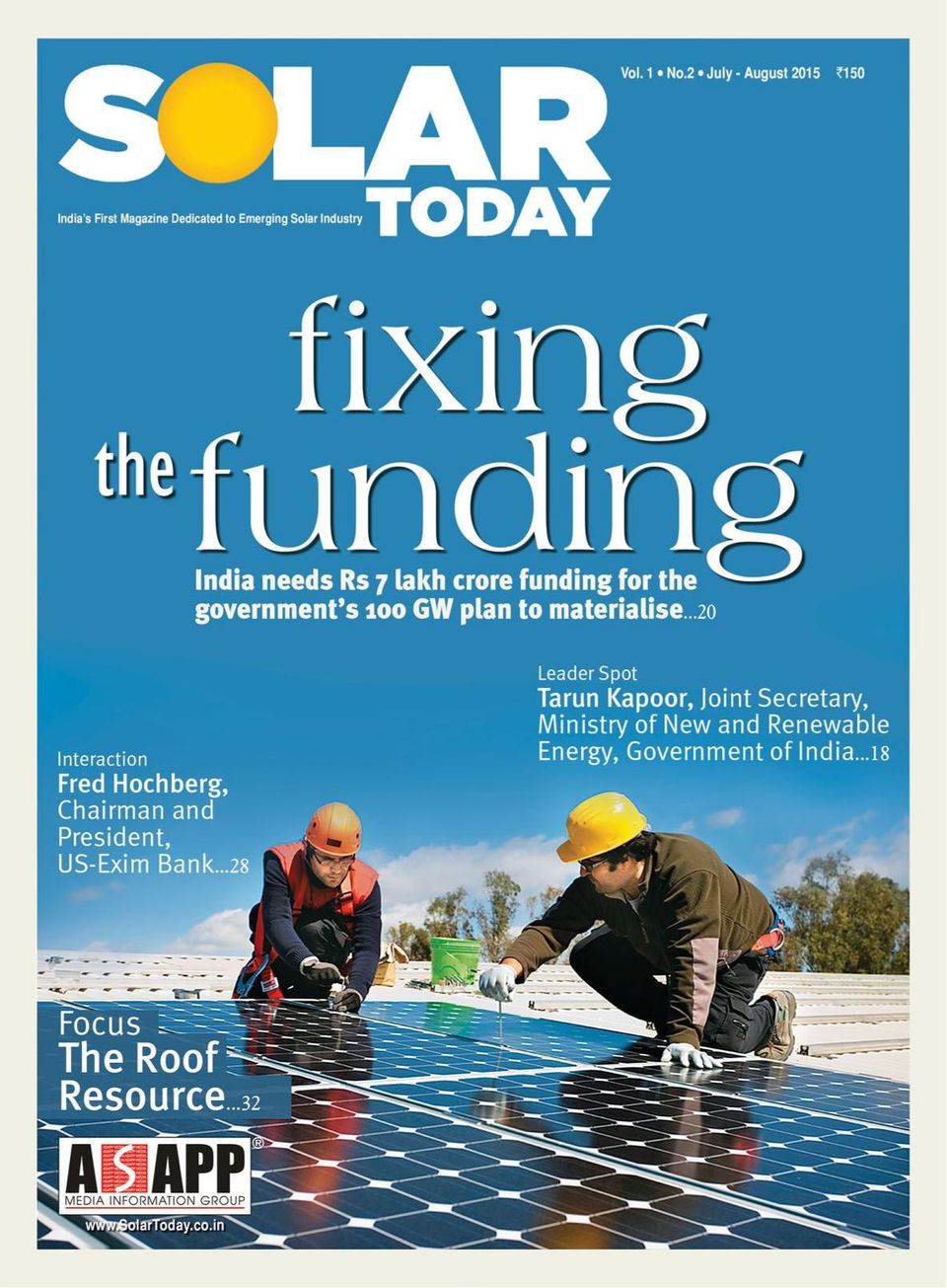 SOLAR TODAYJulyAugust 2015 Magazine Get your Digital Subscription