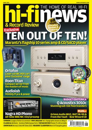 Hi-Fi News  Cover - June 2025 Edition