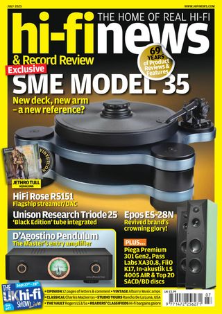 Hi-Fi News  Cover - July 2025 Edition
