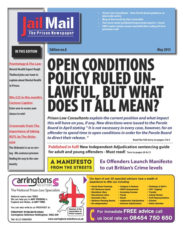 Jail Mail UK –  Prison Newspaper