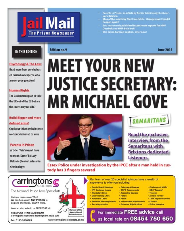 Jail Mail UK –  Prison Newspaper