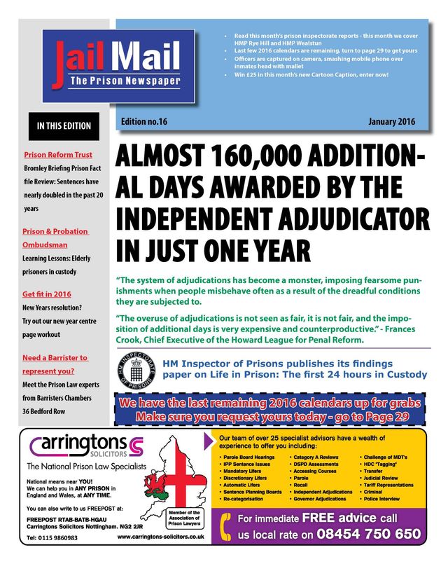Jail Mail UK –  Prison Newspaper