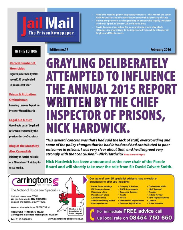 Jail Mail UK –  Prison Newspaper