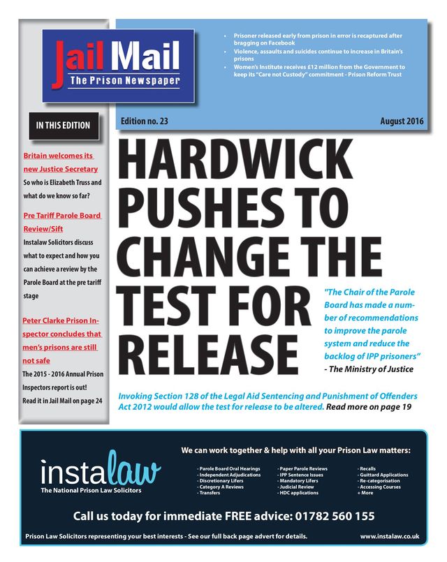 Jail Mail UK –  Prison Newspaper