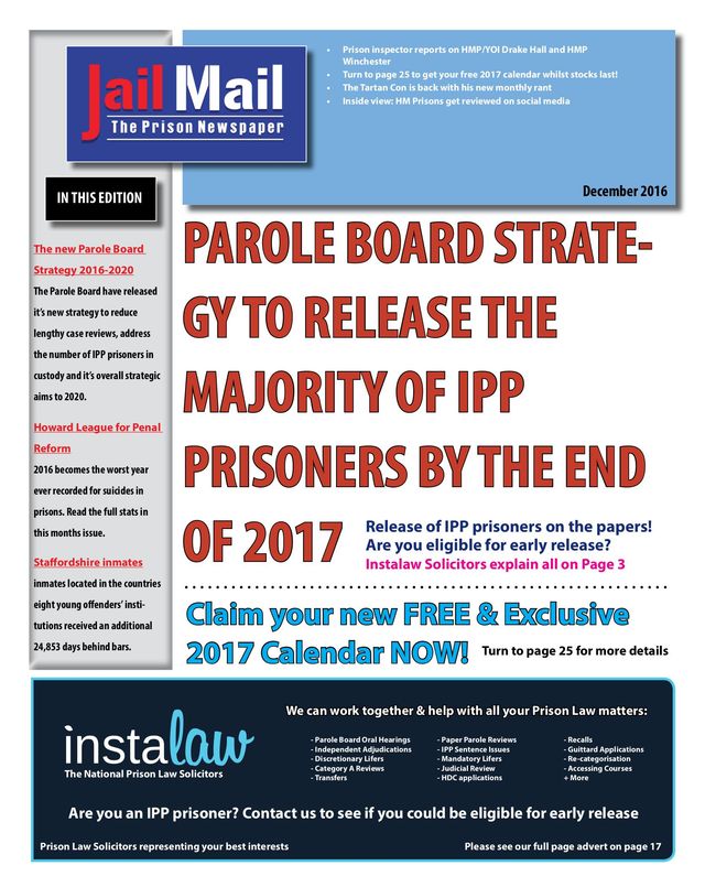 Jail Mail UK –  Prison Newspaper