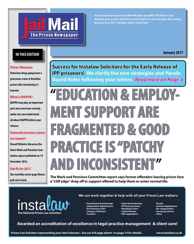 Jail Mail UK – Prison Newspaper