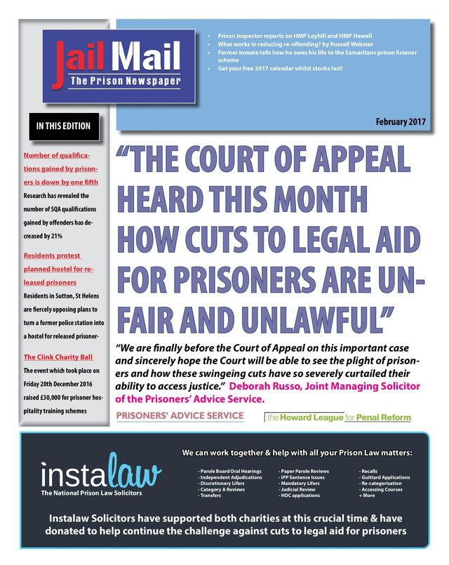 Jail Mail UK –  Prison Newspaper