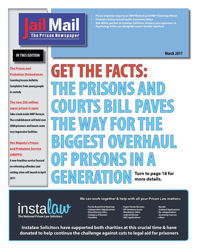 Jail Mail UK –  Prison Newspaper