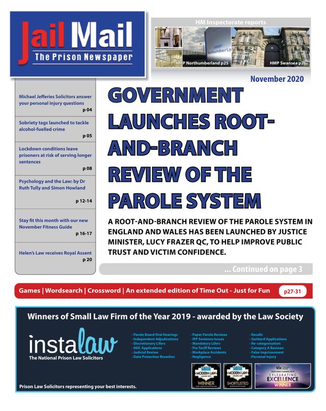 Jail Mail UK –  Prison Newspaper