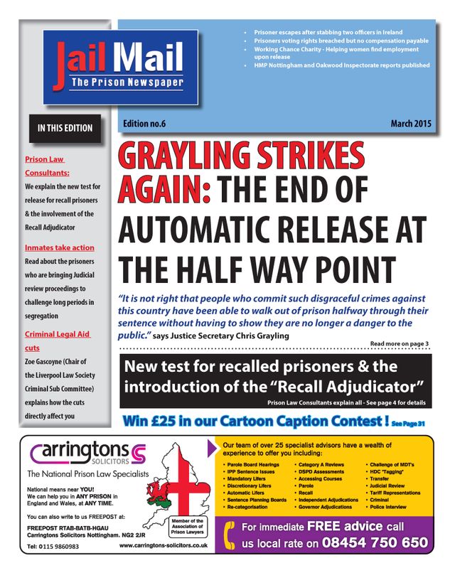 Jail Mail UK –  Prison Newspaper