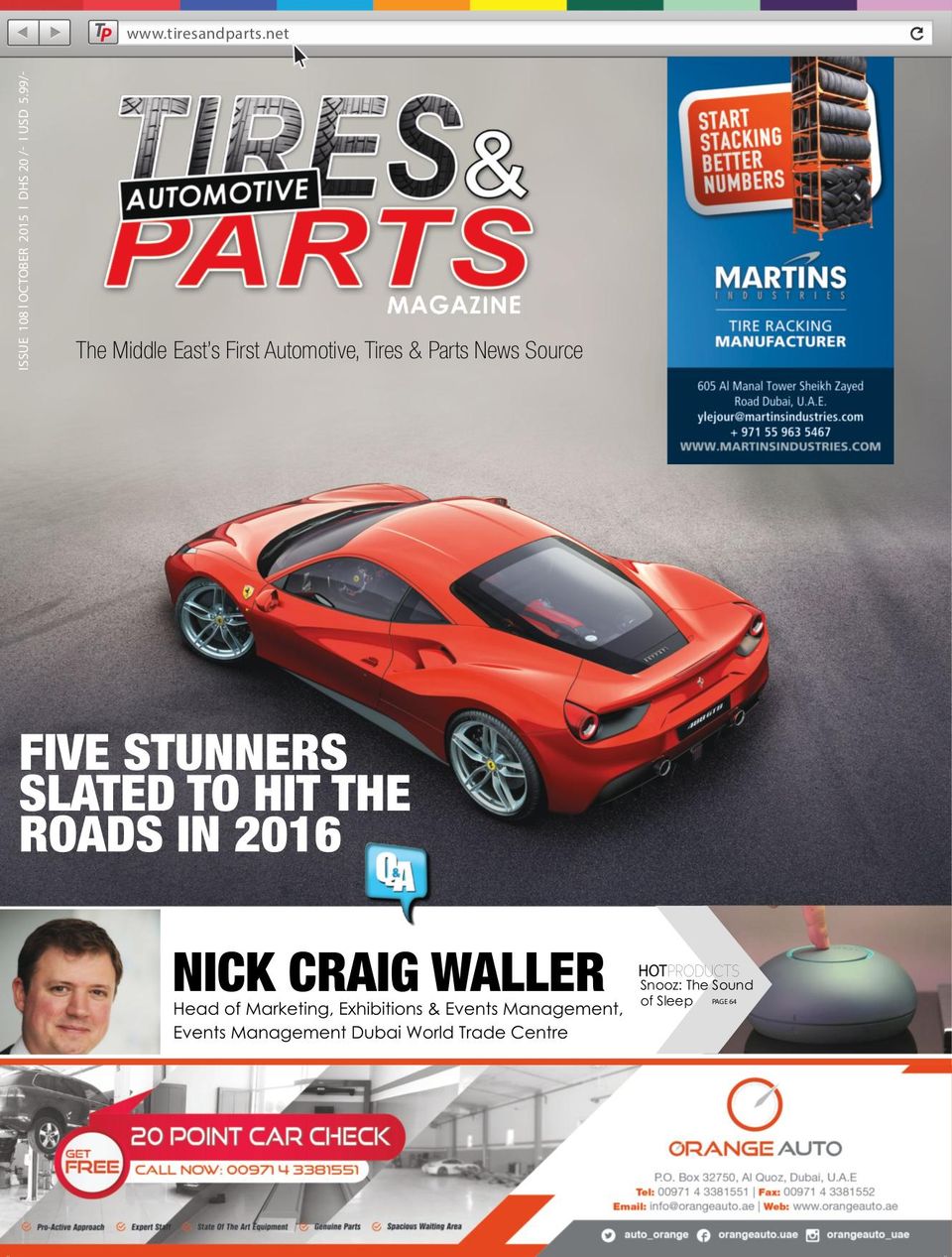 Tires and parts MagazineOctober 2015 Magazine