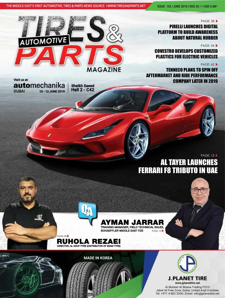 Tires and parts MagazineJune 2019 Magazine Get your Digital Subscription