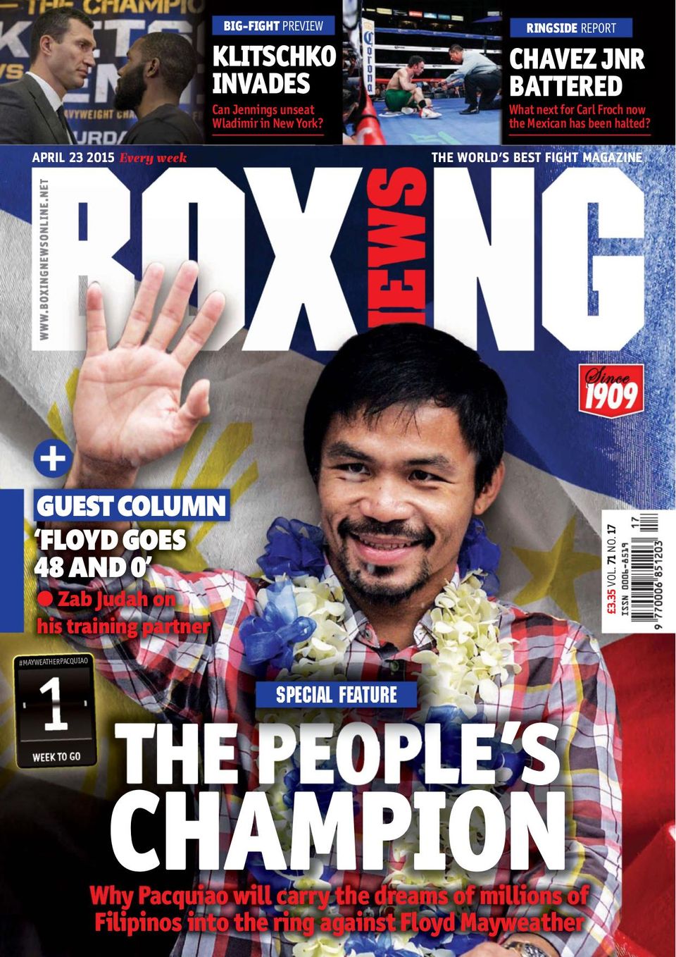 Get digital access to Boxing News - April 23 2015 issue | Magzter.com