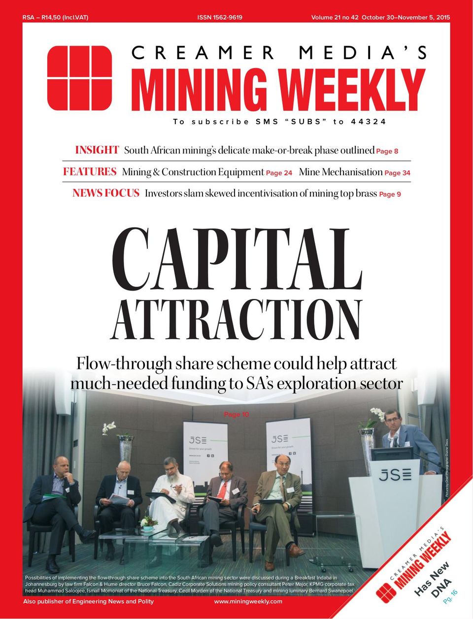 Get digital access to Mining Weekly - October 30, 2015 issue | Magzter.com