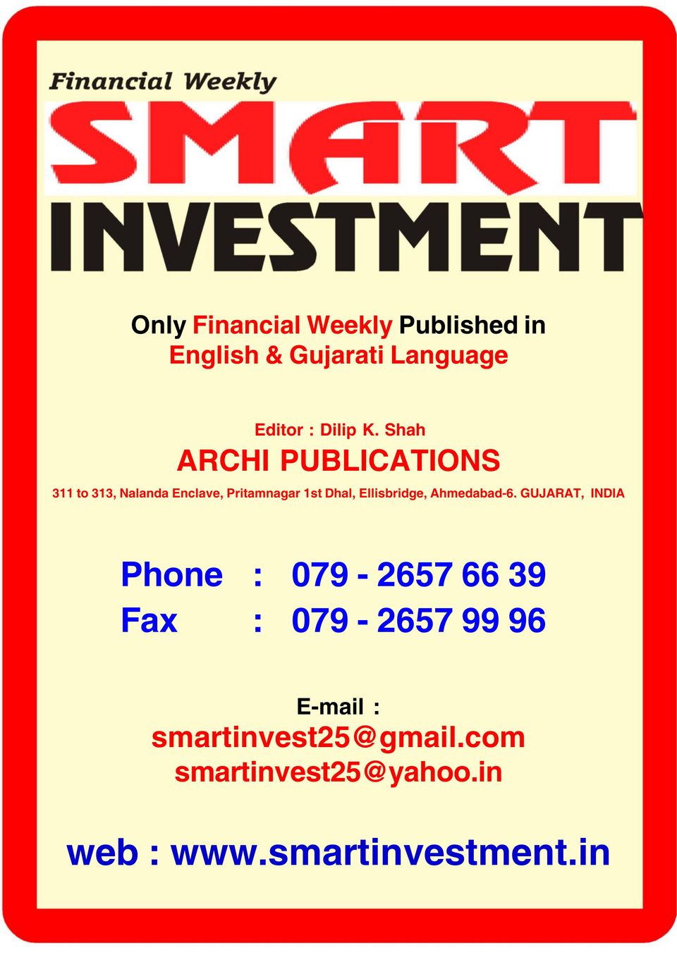 Smart InvestmentSeptember 30, 2019 Magazine Get your Digital
