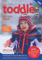 Toddle About Warwickshire  Cover - January - March 2016 Edition