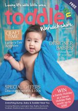 Toddle About Warwickshire  Cover - April - June 2016 Edition