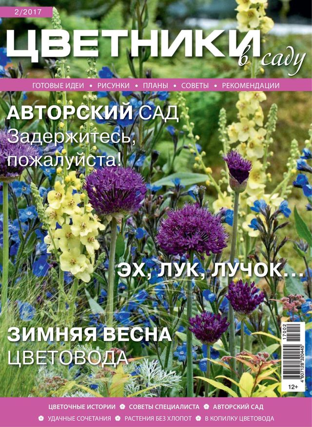 Цветники в саду.