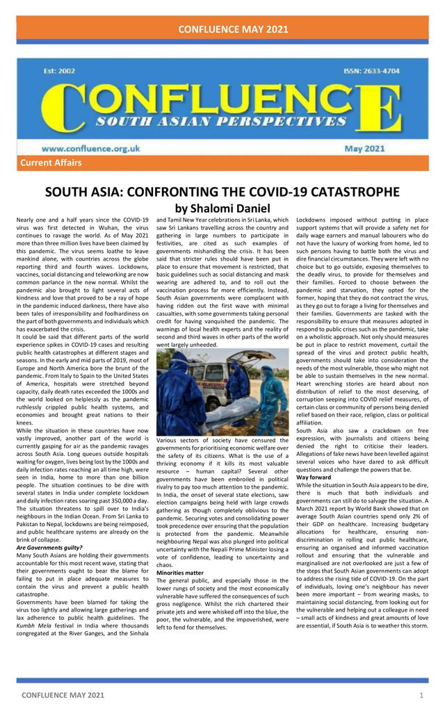 Confluence South Asian Perspectives
