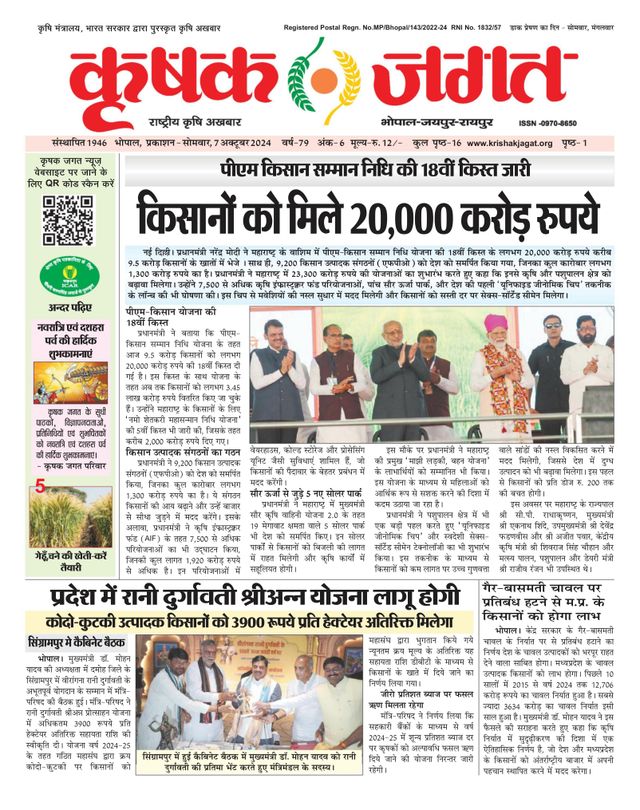 Krishak Jagat - Madhya Pradesh