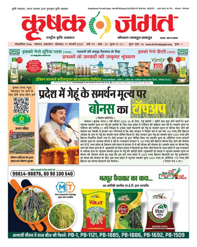 Krishak Jagat - Madhya Pradesh
