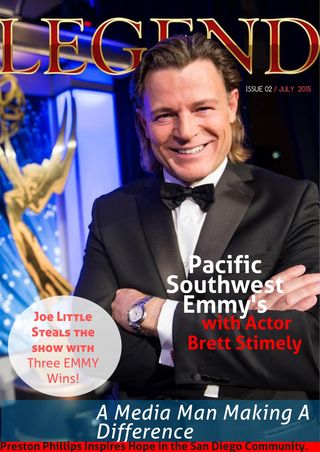 Legend Magazine  Cover - July 2015 Southwest Emmy Issue Edition