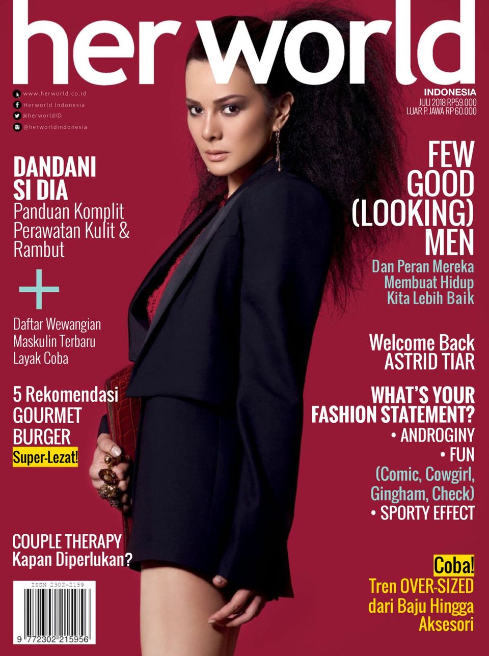 Indonesia-July 2018, Her World Indonesia-July 2018 magazine, Her World Indo...