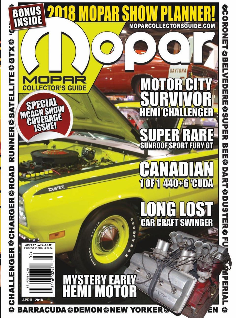 Mopar Collector's Guide MagazineApril 2018 Magazine