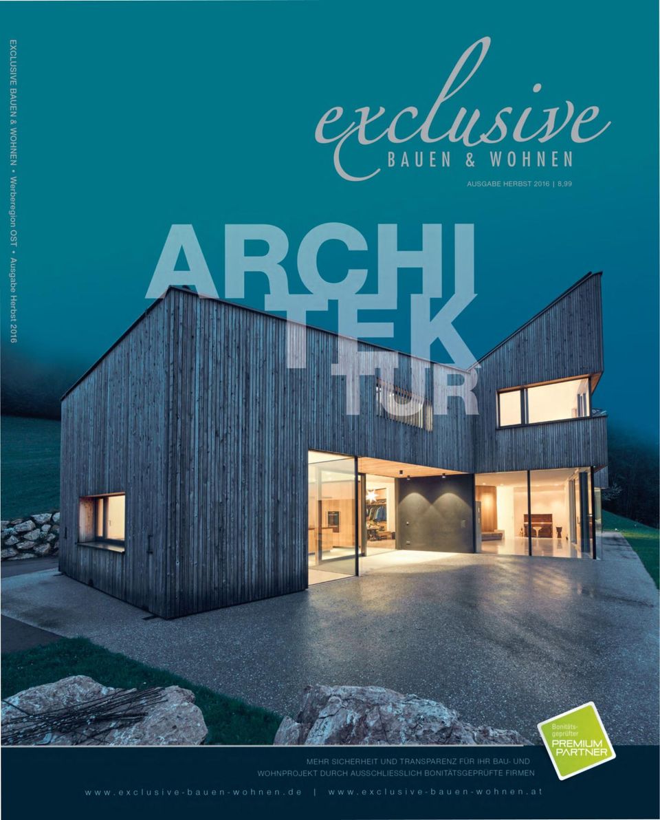 exclusive Bauen & Wohnen AUSGABE HERBST 2016