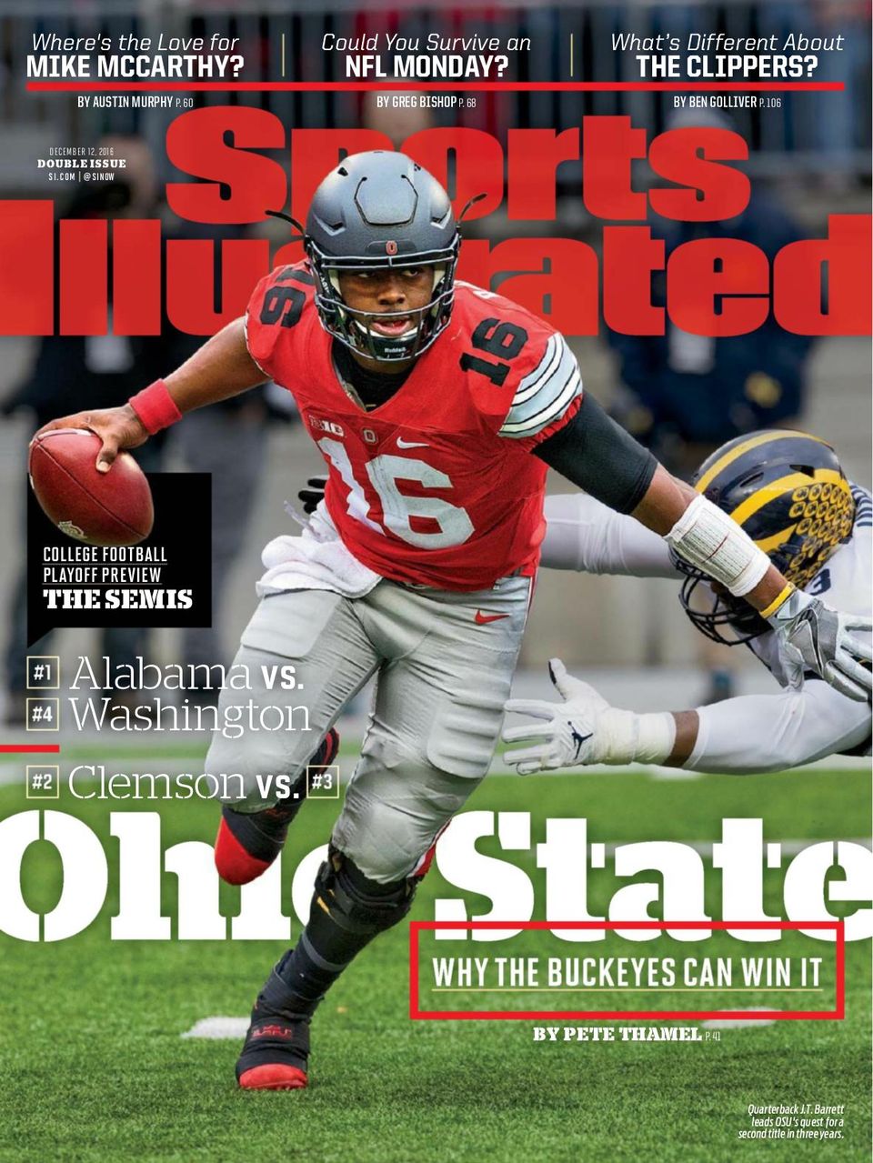 Sports Illustrated December 122016 Magazine Get Your Digital