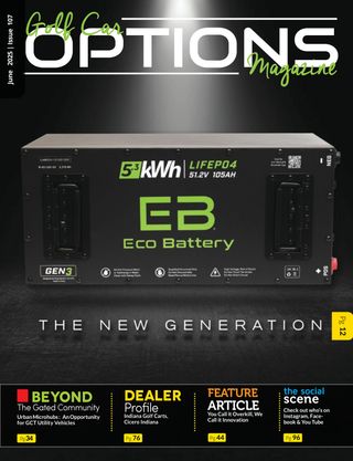 Golf Car Options - June 2025 Golf Car Options Cover - June 2025 Edition