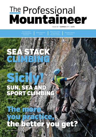 Professional Mountaineer  Cover - Summer 2017 Edition