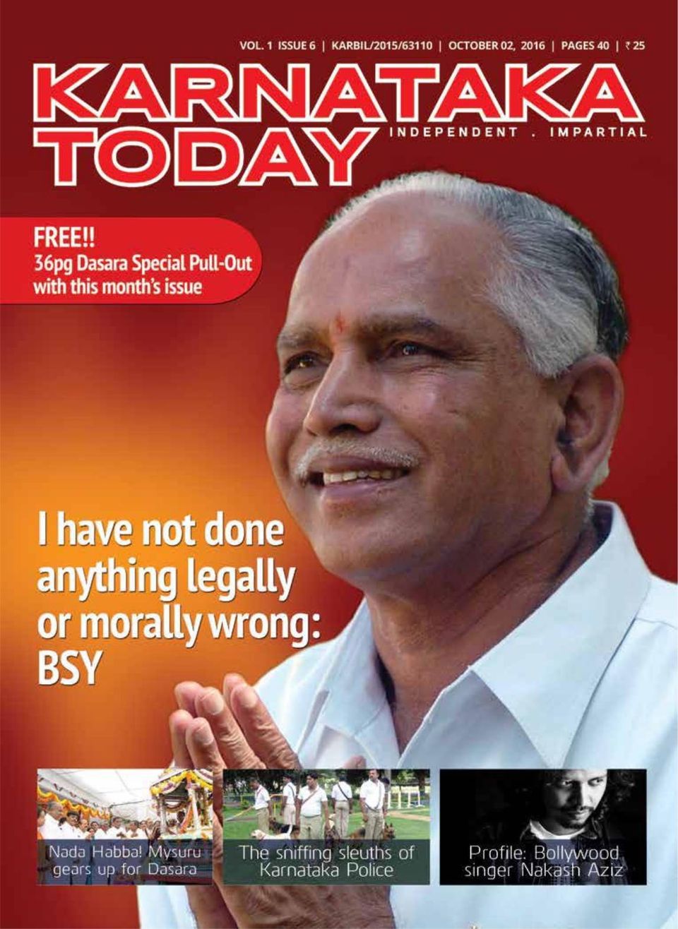 Karnataka TodayOctober 2016 Magazine Get your Digital Subscription