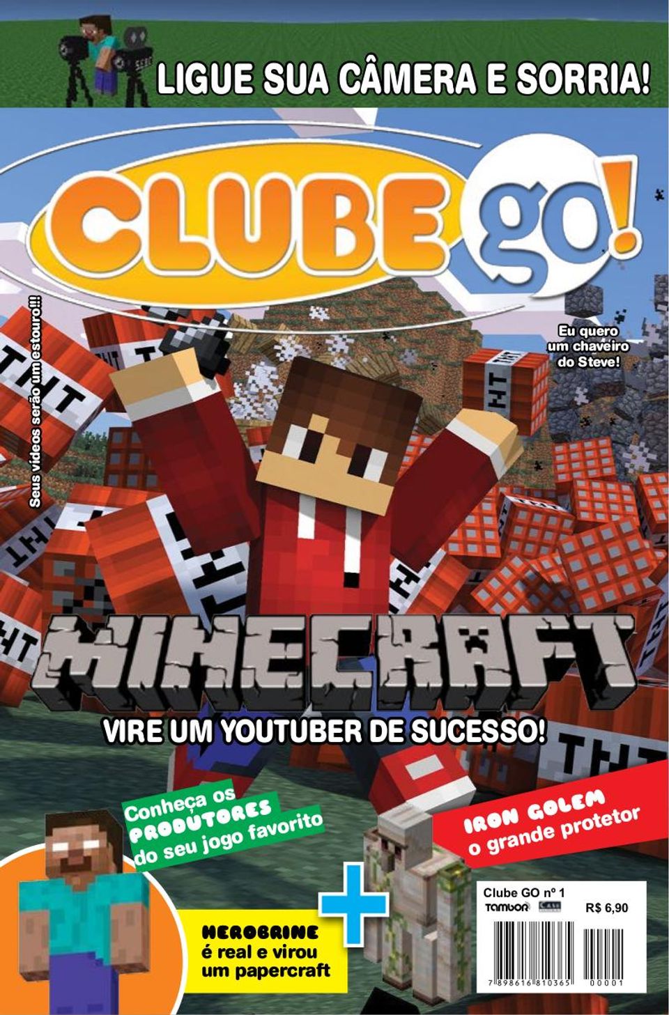 Revista para Colorir Minecraft