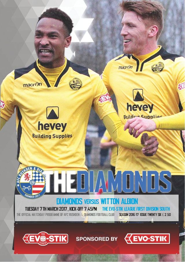 AFC Rushden & Diamonds Matchday Programme