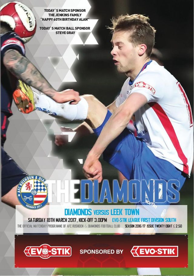 AFC Rushden & Diamonds Matchday Programme