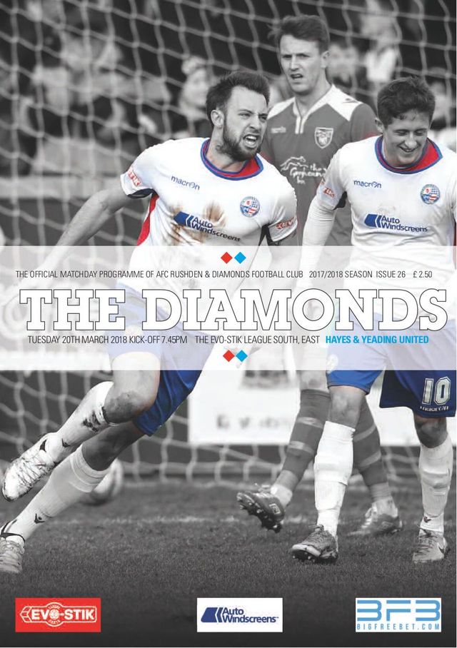AFC Rushden & Diamonds Matchday Programme