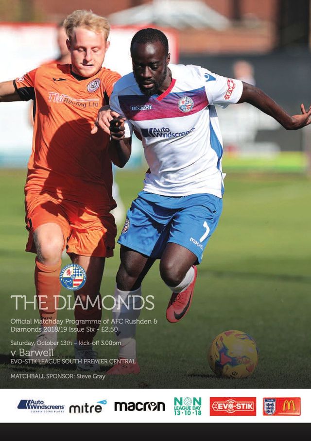 AFC Rushden & Diamonds Matchday Programme
