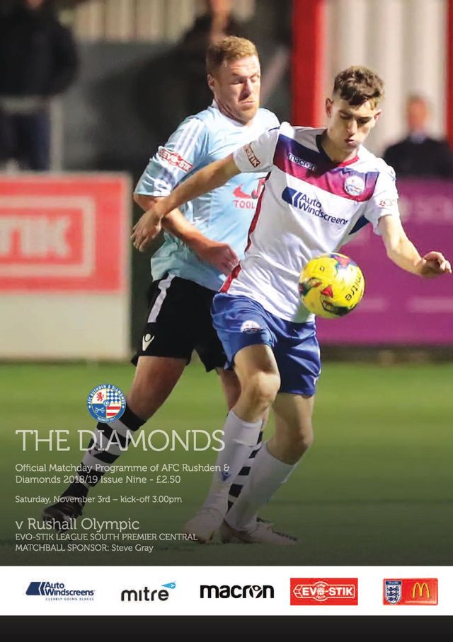 AFC Rushden & Diamonds Matchday Programme