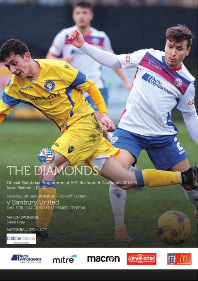 AFC Rushden & Diamonds Matchday Programme